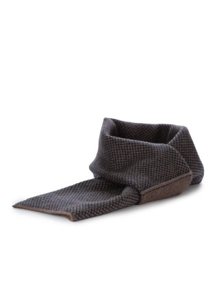 collar scarf riviera cashmere virgola brown blue