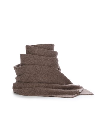 unisex scarpe riviera cashmere ribbed stitch brown