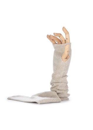 damen armstulpen riviera cashmere schwer beige