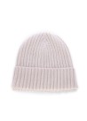 RIVIERA CASHMERE | BEANIE RIB KNIT ANTIQUE PINK