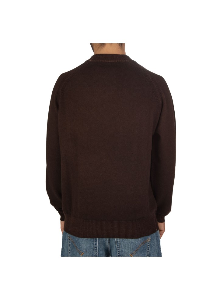 mens sweater daniele fiesoli casual brown