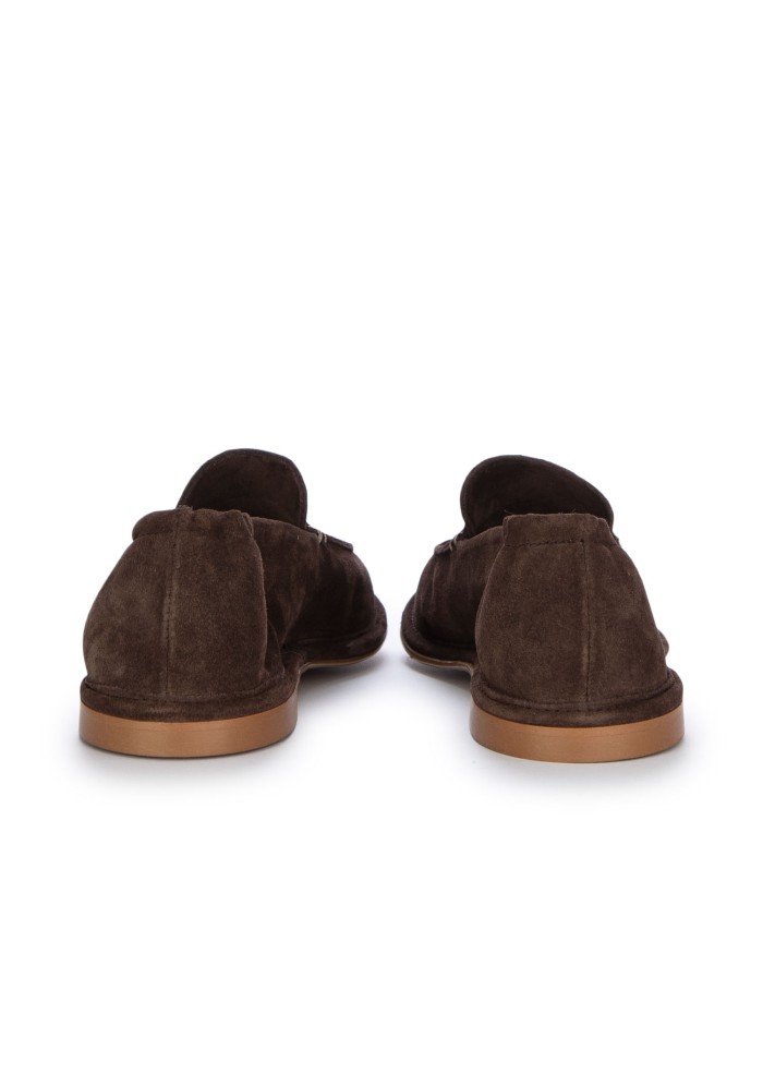 womens loafers patrizia bonfanti college suede dark brown
