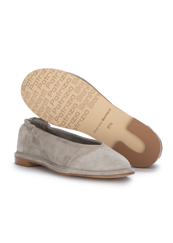damen ballerinas patrizia bonfanti danza suede grau