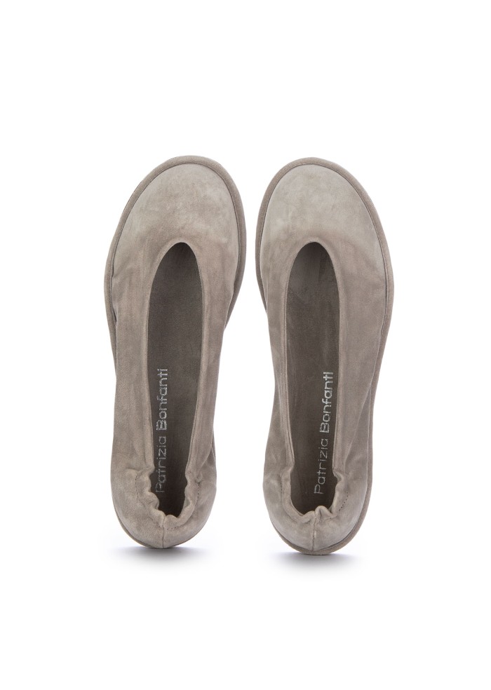 damen ballerinas patrizia bonfanti danza suede grau