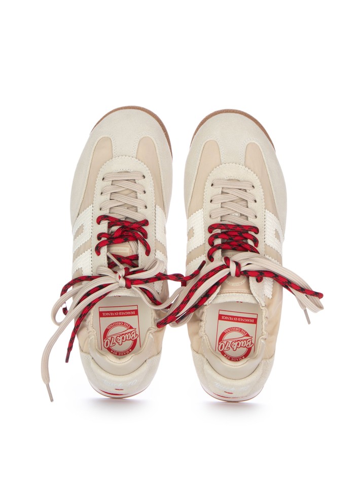 damen sneaker back 70 rocket beige rot