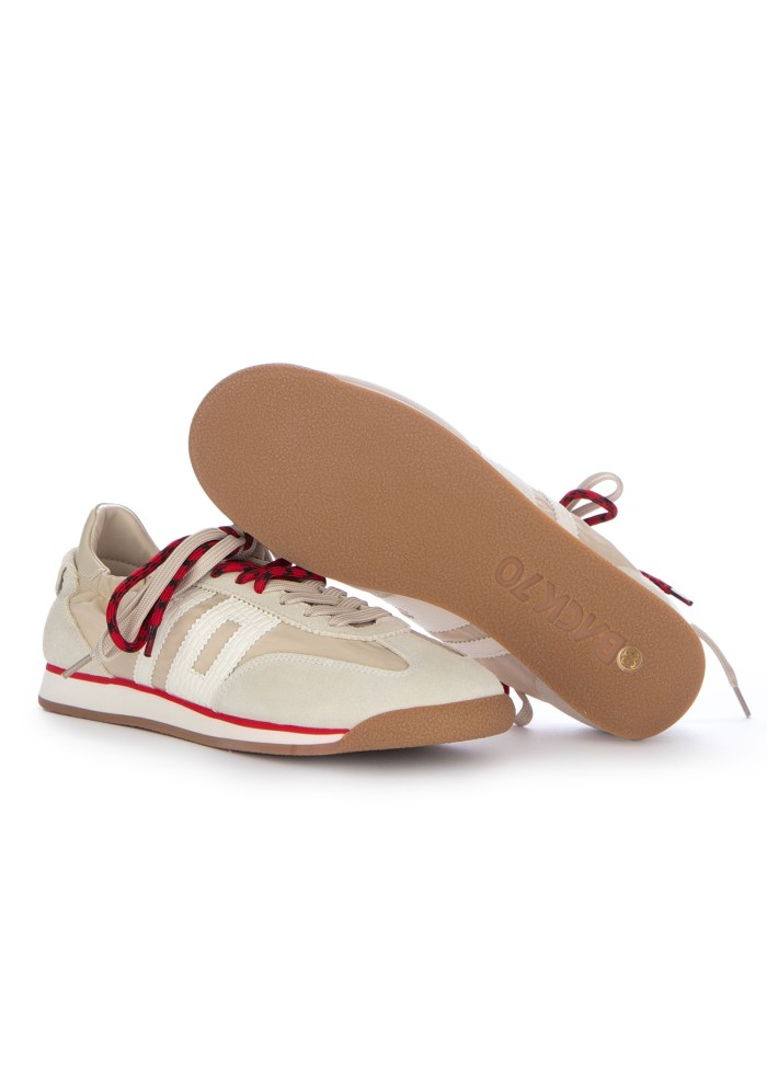 womens sneakers back 70 rocket beige red