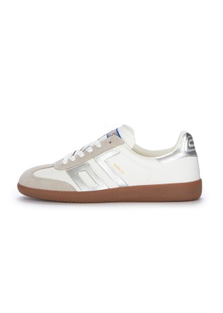 sneakers donna back 70 cloud metallic silver bianco beige