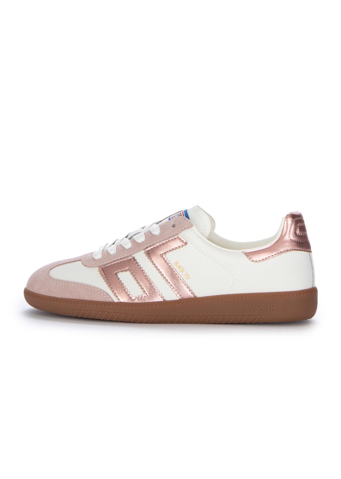 damen sneaker back 70 cloud metallic nude weiss rosa