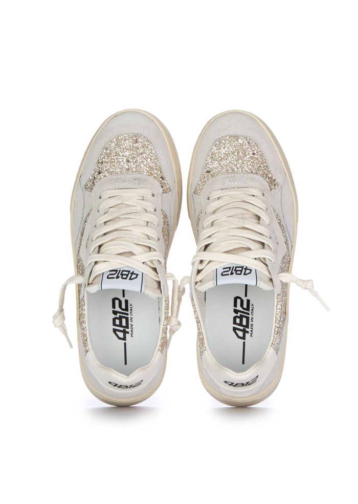 damen sneaker 4b12 hyper hellgrau glitter