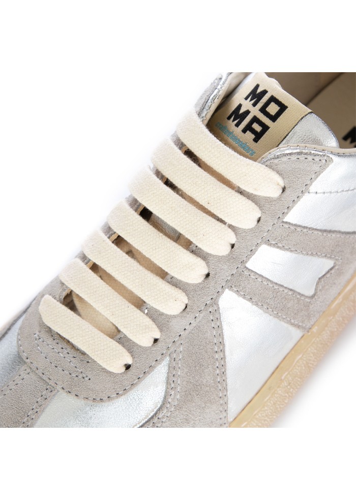 womens sneakers moma vari silver grey