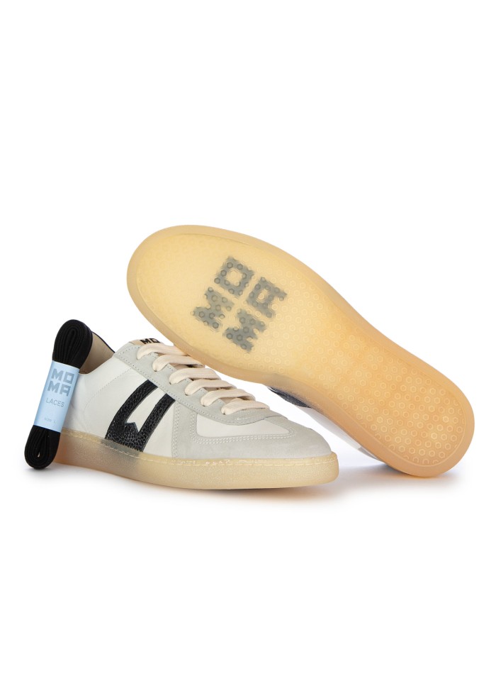 herren sneaker moma vari weiss schwarz