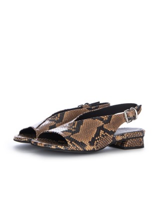 damen sandalen poeve christin diamante braun schwarz