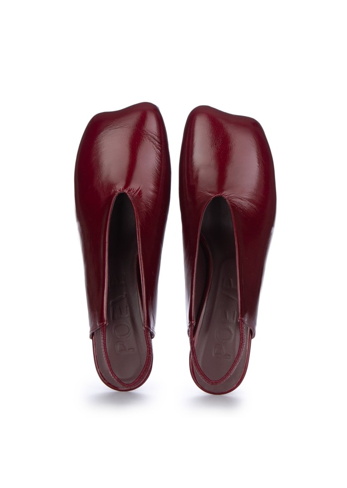 decollete slingbacks poeve venice rubino bordeaux