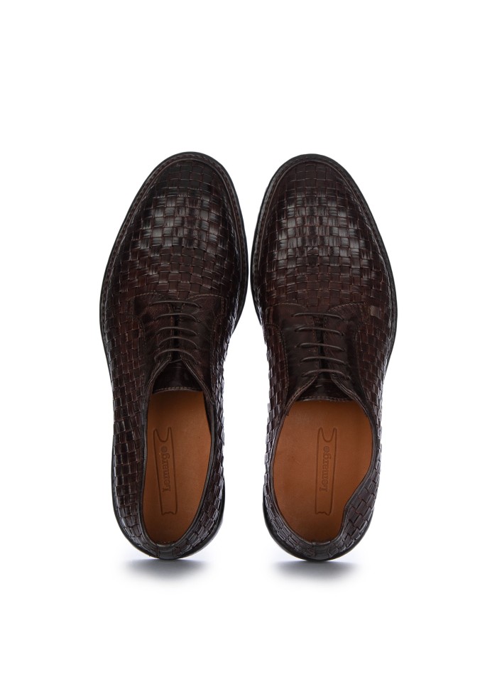 mens lace up shoes lemargo woven brown