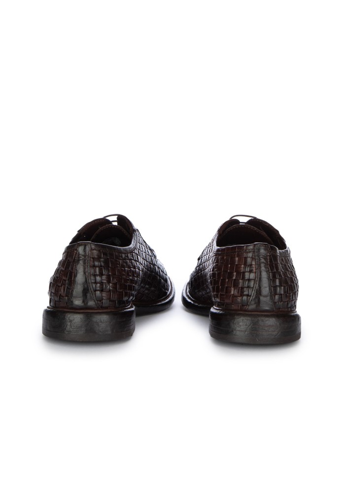 scarpe allacciate uomo lemargo intreccio marrone