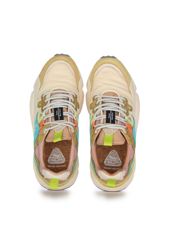 damen sneaker flower mountain yamano 3 beige mehrfarbif