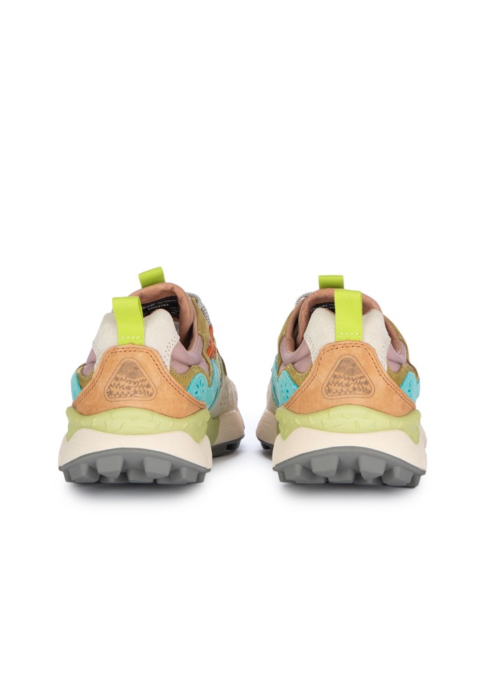 sneakers donna flower mountain yamano 3 beige multicolor