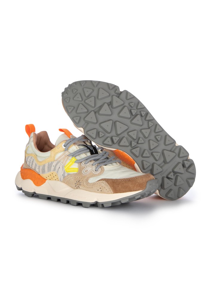womens sneakers flower mountain yamano 3 creamy white brown