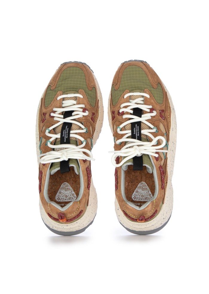 herren sneaker flower mountain yamabushi braun grun