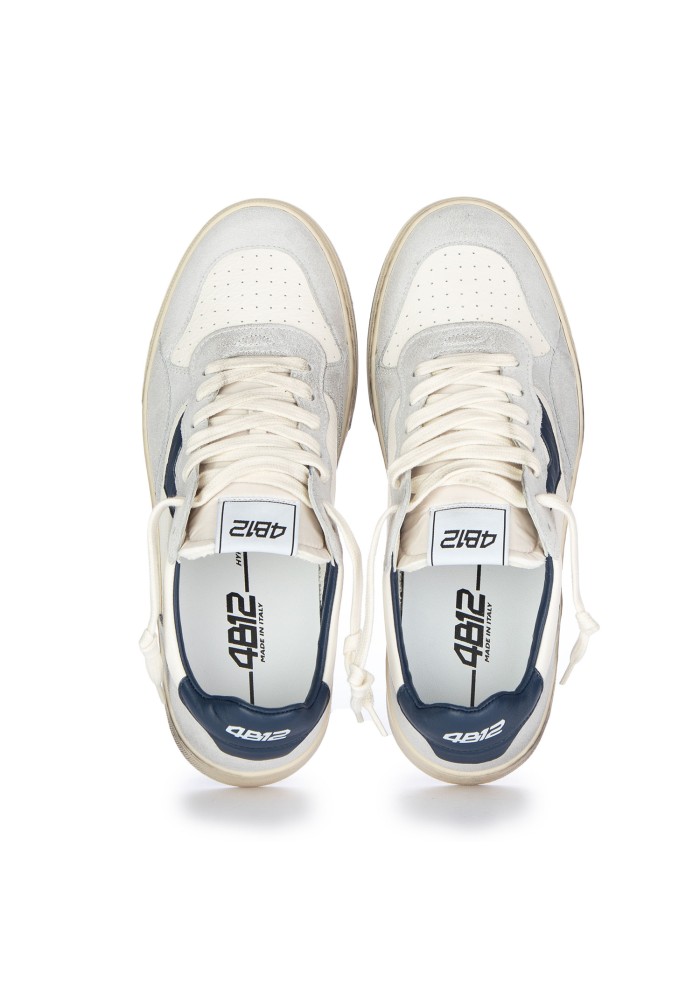 sneakers donna 4b12 hyper bianco blu