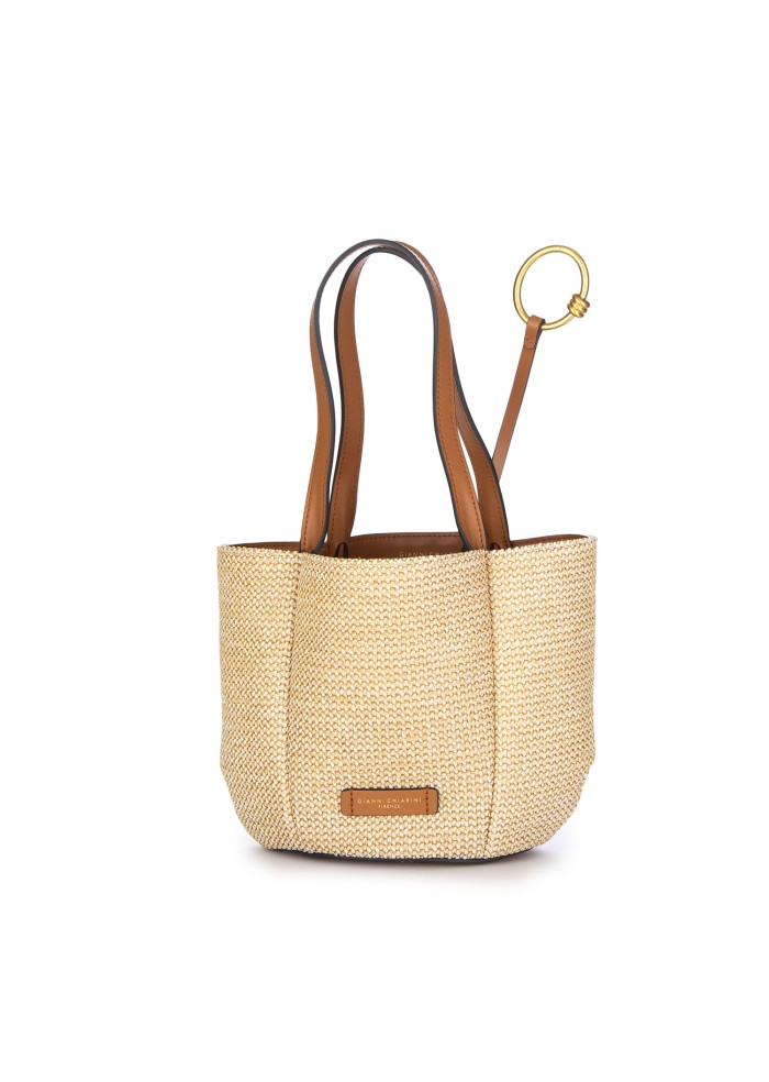 womens bucket bag gianni chiarini twist lily beige