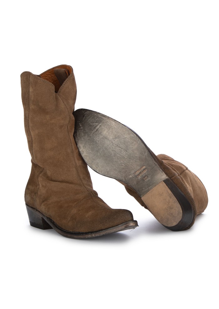 womens texan boots keep suede cocoa brown