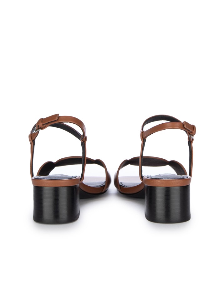 womens heeled sandals bibi lou onami brown