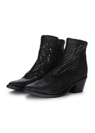 womens ankle boots zolfo melody chair woven black