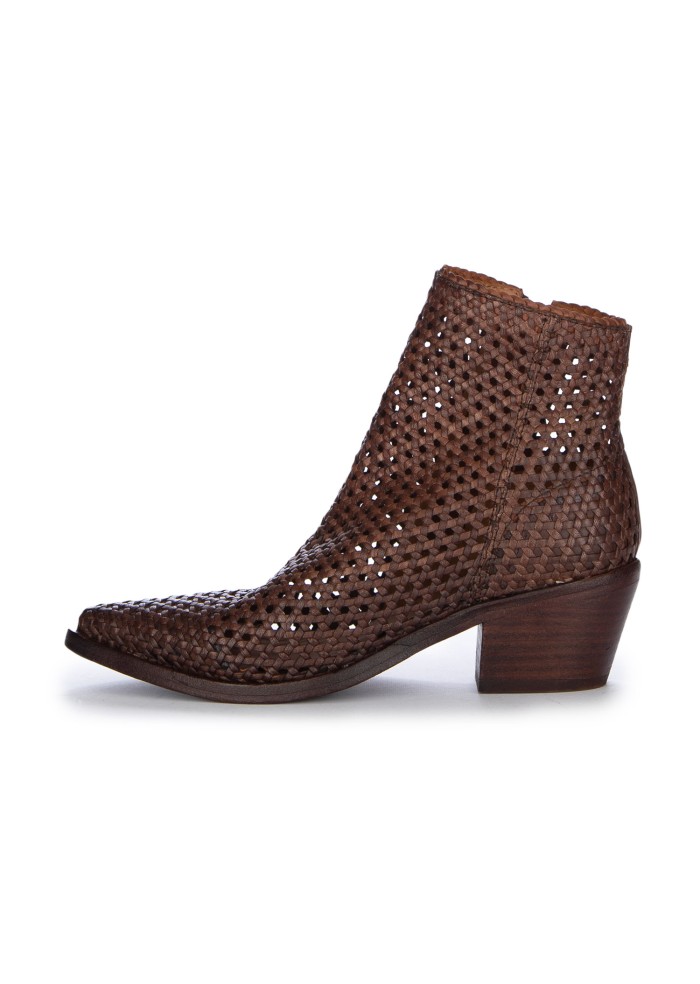 womens ankle boots zolfo melody chair woven brown