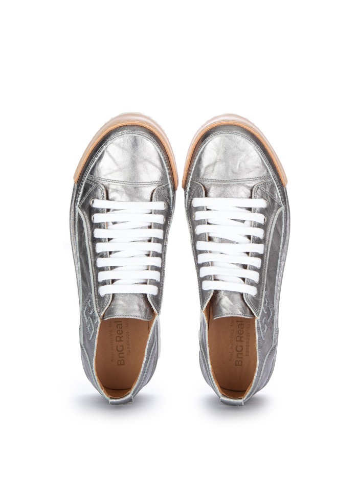 womens sneakers bng real shoes la brillante white silver