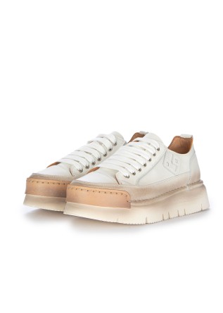 sneakers donna bng real shoes la perla sfumata tortora bianco panna