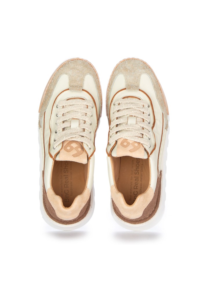 womens sneakers bng real shoes caffelatte ivory sand