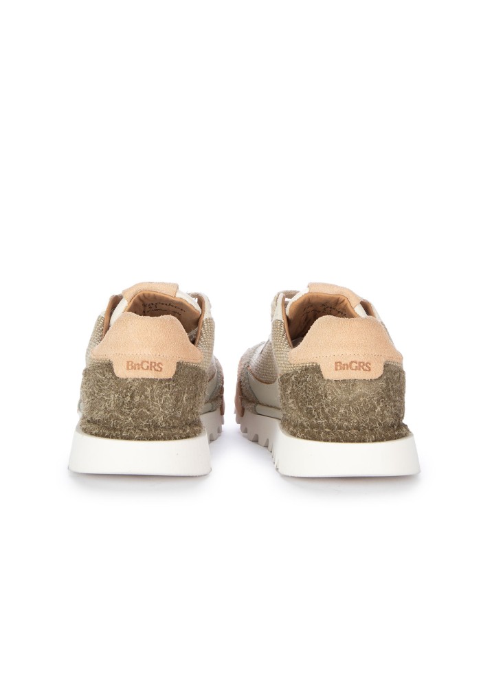 damen sneaker bng real shoes canvas beige cremeweiss