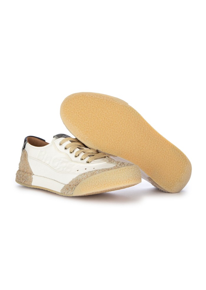 sneakers uomo bng real shoes l heritage bianco beige