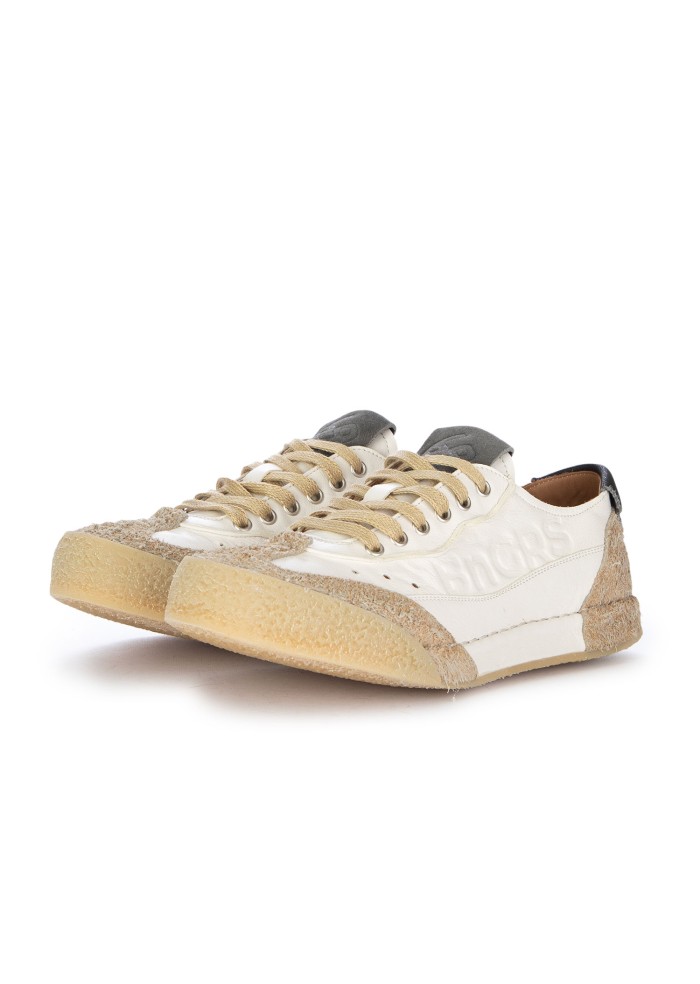 sneakers uomo bng real shoes l heritage bianco beige