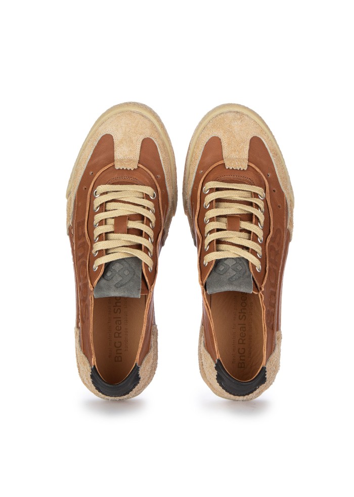 sneakers uomo bng real shoes l heritage nocciola marrone