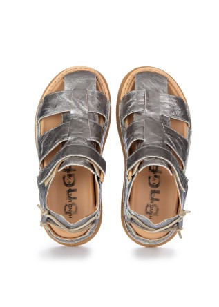 BNG REAL SHOES | SANDALEN LO FISHERMAN BRILLANTE SILBER