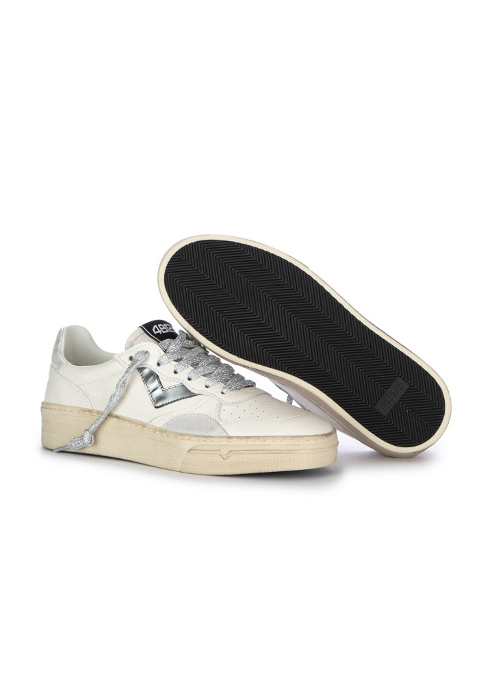 womens sneakers 4b12 hyper white silver