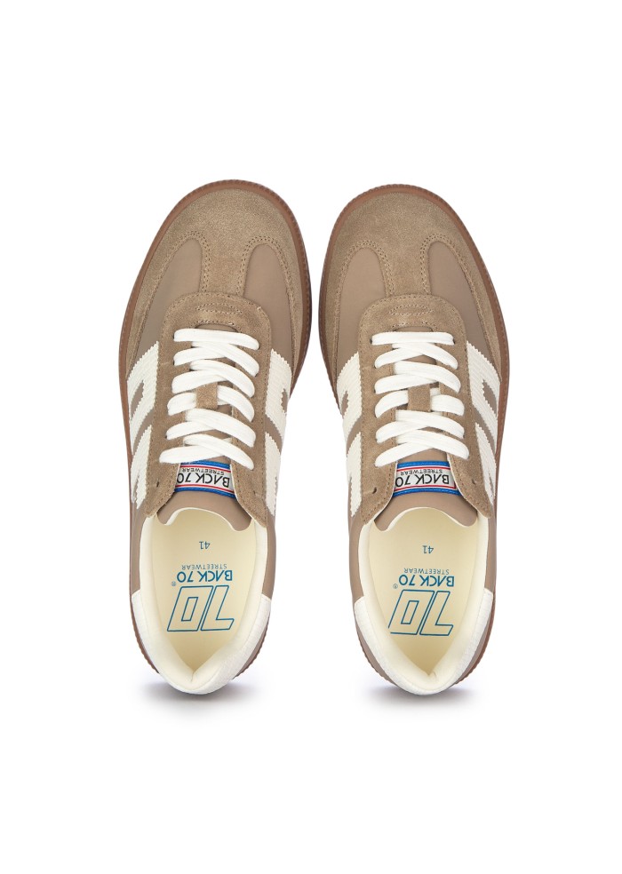 mens sneakers back 70 double nylon taupe