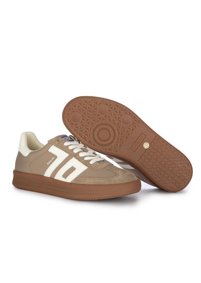 mens sneakers back 70 double nylon taupe