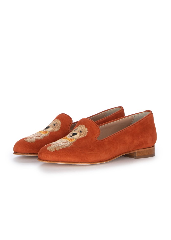 womens slippers roma poodle papillon brown