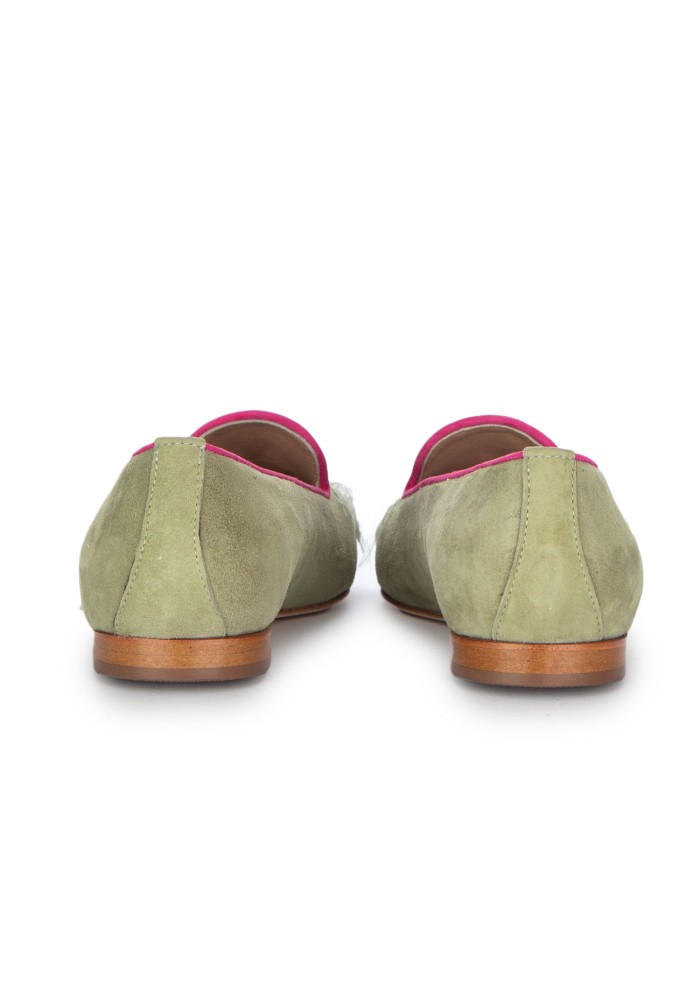 damen slipper roma blumen salbeigrun