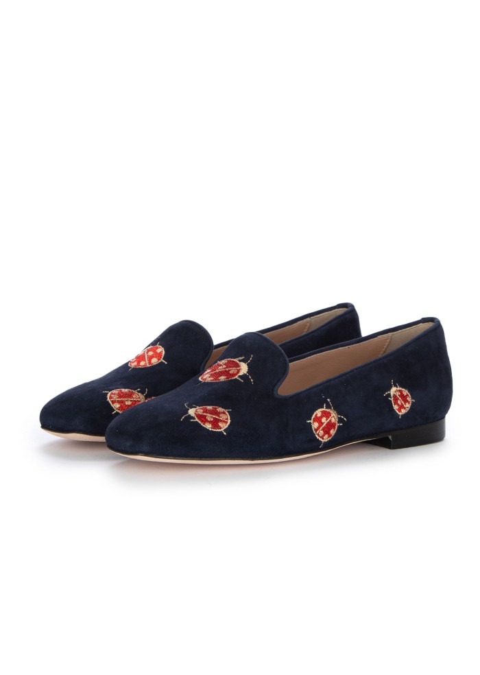 slippers donna roma coccinelle blu