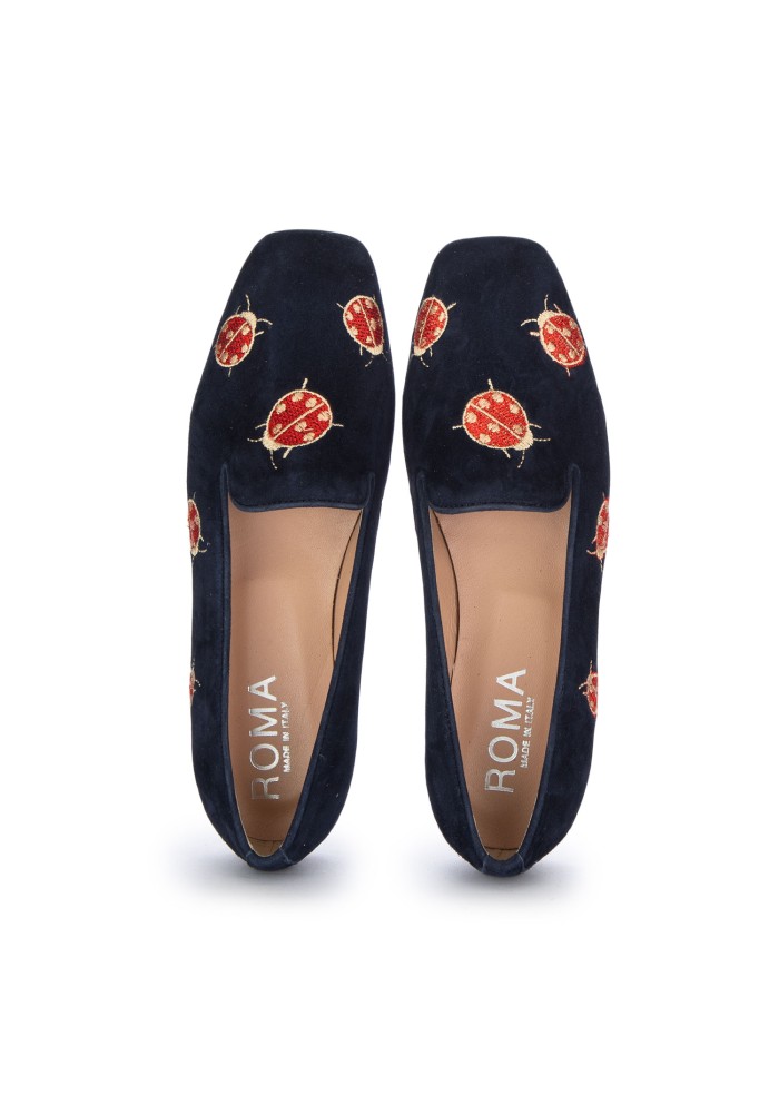 slippers donna roma coccinelle blu