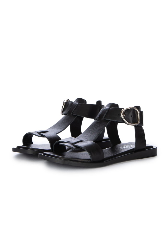 damen sandalen pixy vorderriemen schwarz