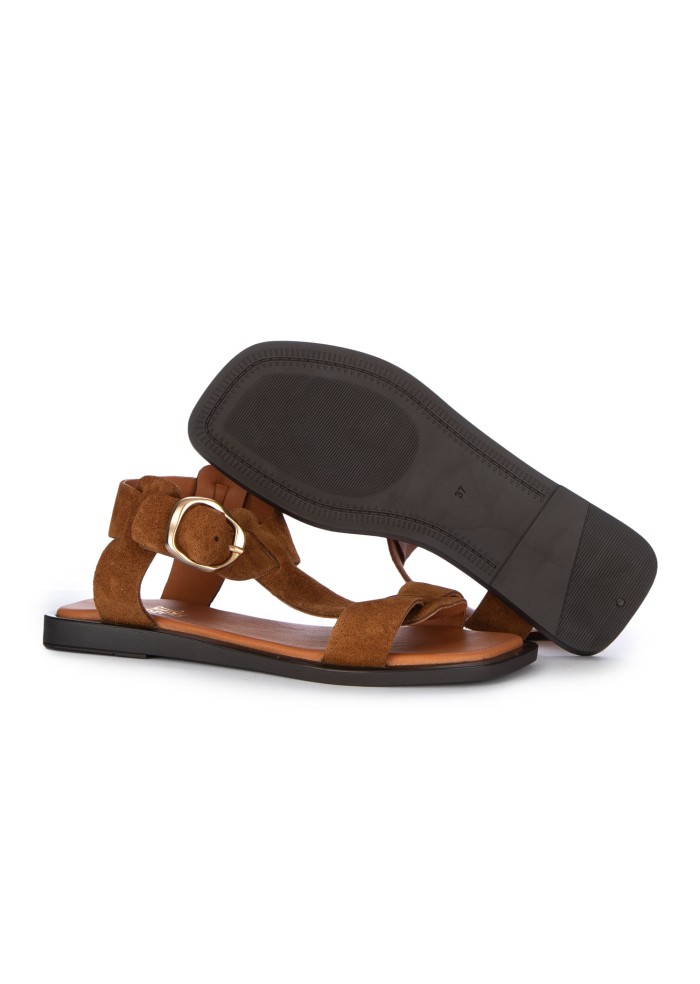 damen sandalen pixt vorderriemen braun