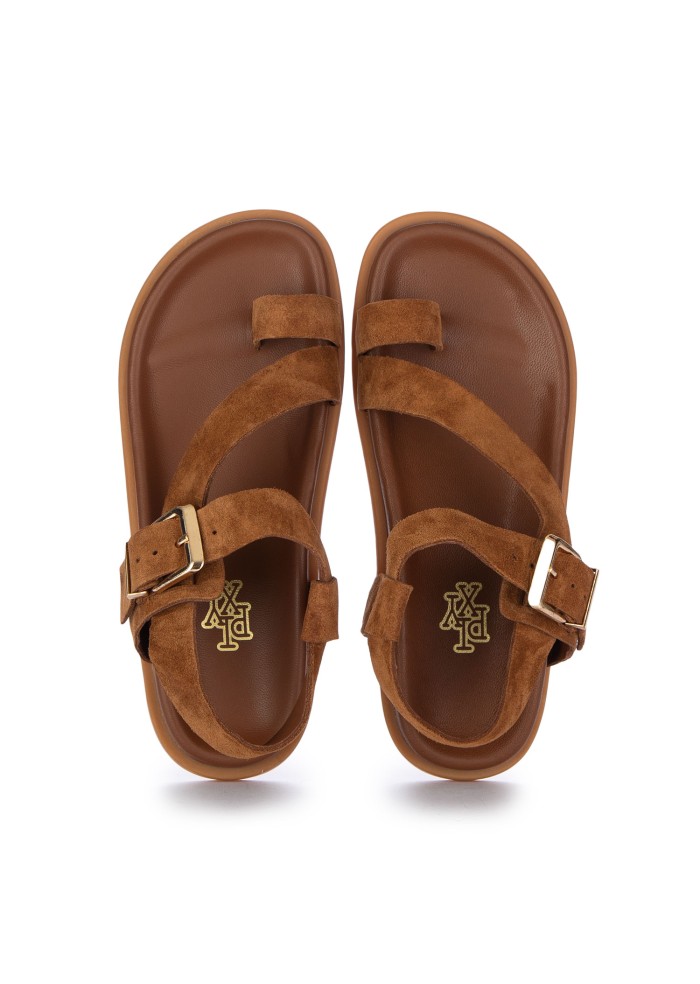 sandali donna pixy tan suede marrone