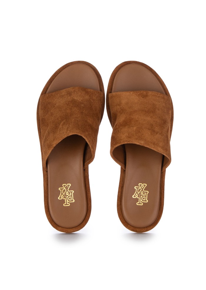 womens sandals pixy wide wrap around brown