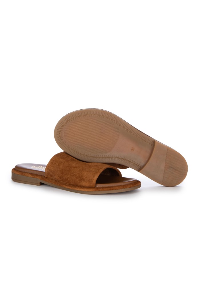 sandali da donna pixy fascia ampia marrone