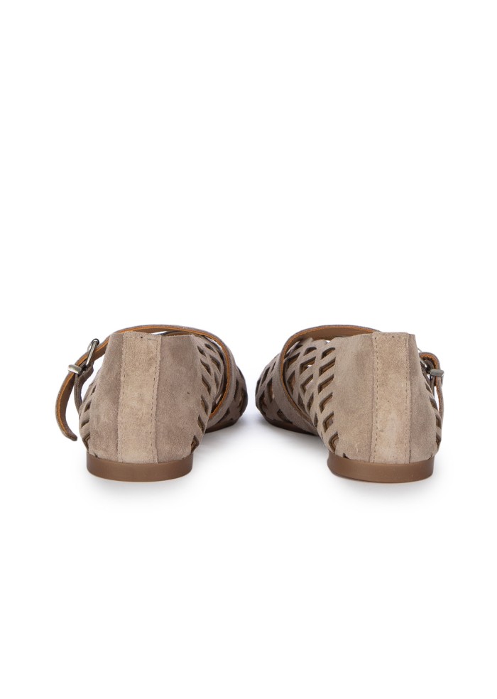 damen ballerinas mimmu wildleder grau